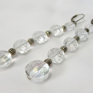 Long Crystal Bridal Earrings