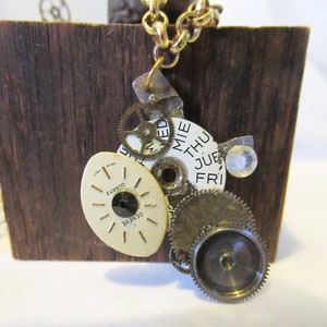 Mixed Part Assemblage Steampunk Necklace