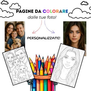 Pagina da Colorare Personalizzata da Foto: Regalo Unico da Stampare