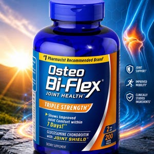 Osteo Bi-Flex Joint Supplement 200 Tablets | Glucosamine Chondroitin MSM | Joint Support | Mobility & Flexibility | Daily formula