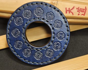 Możliwość personalizacji Tsuba Shinai Kendo z barwionej skóry, z wybranym wzorem i kolorem