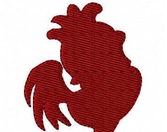 Embroidery Design, Gamecock Rooster Embroidery Design // Joyful Stitches