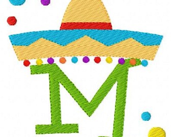 Cinco de Mayo // Machine Embroidery Monogram Font Design Set // Fiesta // Machine Embroidery Designs, Embroidery Font // Joyful Stitches