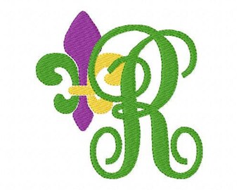 Fleur de Lis // Machine Embroidery Monogram Font Design Set // Machine Embroidery Designs // Embroidery Font // Joyful Stitches