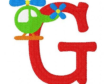 Helicopter Embroidery Design, Embroidery Monogram Embroidery Design Set, Machine Embroidery Designs, Embroidery Font // Joyful Stitches