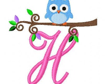 Spring Baby Owl Cutie Monogram Machine Embroidery Design Set, Machine Embroidery Designs, Embroidery Font // Joyful Stitches