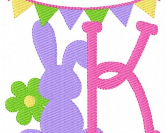 Bunny Day Easter Spring Machine Embroidery Design Font Set, Monogram Font, Embroidery Designs, Monogram Designs, Joyful Stitches