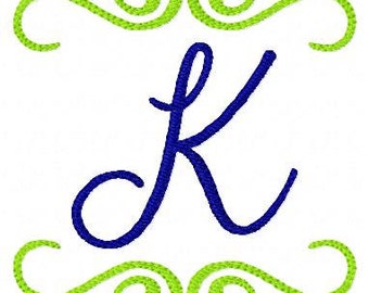 Southern Style Monogram Design Set 4 Machine Embroidery Monogram Font, Machine Embroidery Designs, Embroidery Font // Joyful Stitches