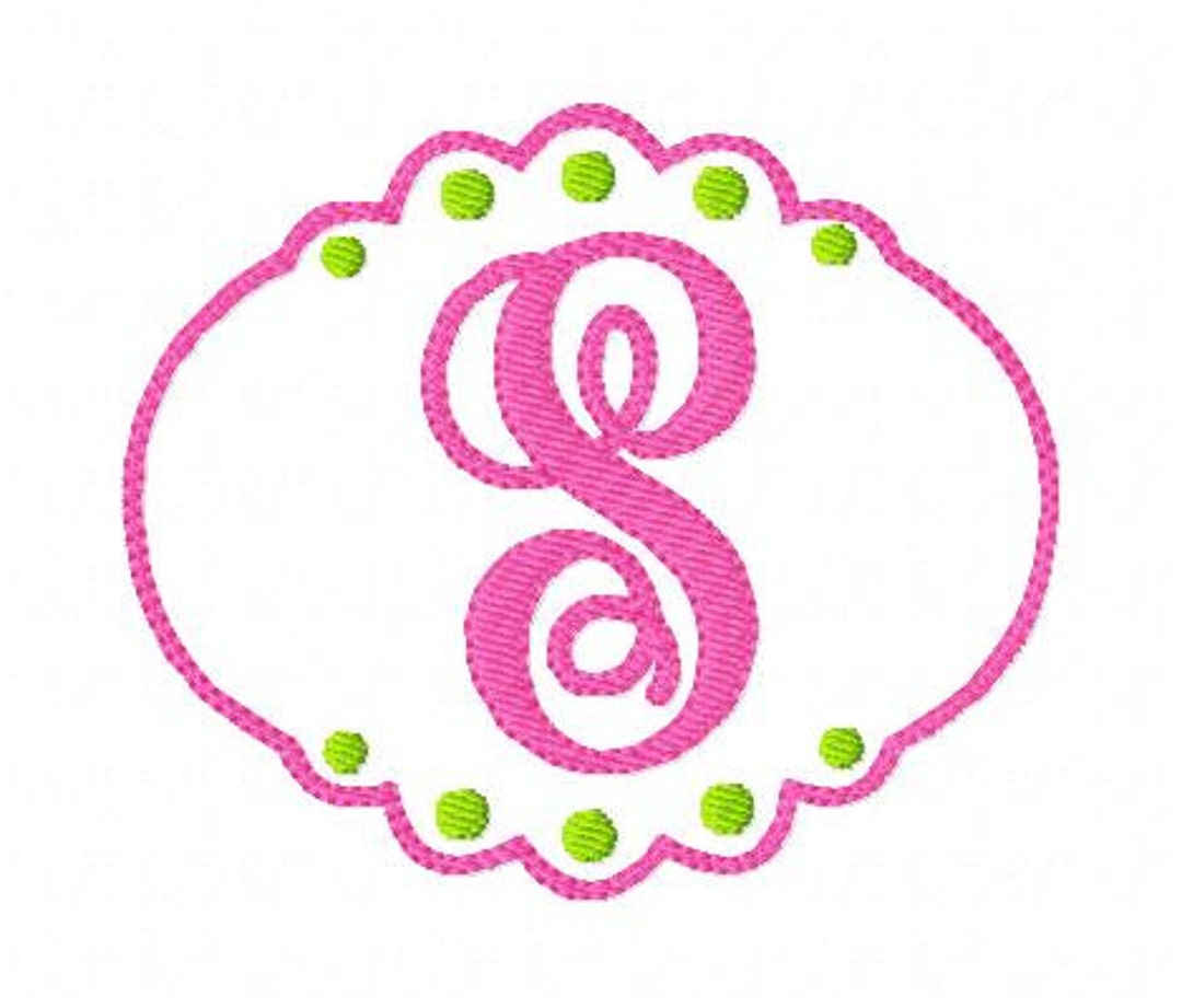 Just Girly Machine Embroidery Monogram Font Design Set, Machine ...