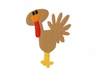 Thanksgiving Turkey Machine Embroidery Design, Joyful Stitches