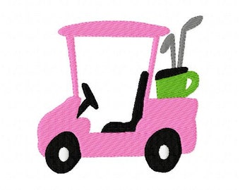 Embroidery Design, Golf Cart  // Joyful Stitches