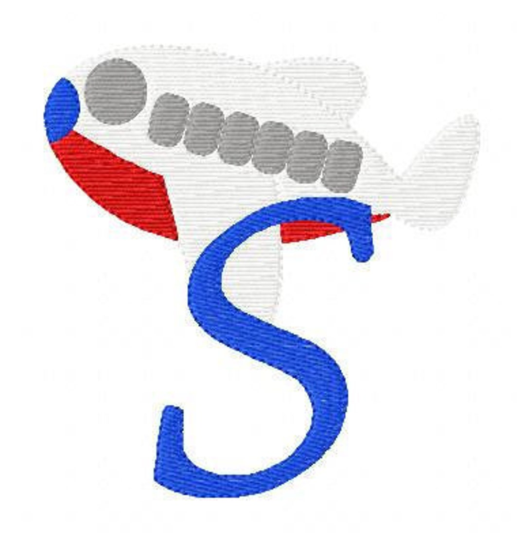 Airplane // Plane // Monogram Embroidery Font Design Set // Plane ...