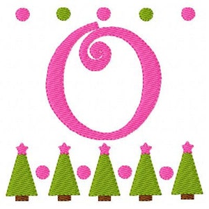 Christmas Tree, Machine Embroidery Monogram Font , Machine Embroidery Designs, Christmas Embroidery Designs // Joyful Stitches