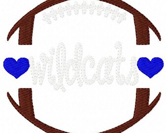 Football Embroidery Design, wildcats, Sports Embroidery Design, Mascot Embroidery Design, Machine Embroidery Design, Joyful Stitches