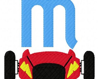 Race //Racecar // Machine Embroidery Monogram Font Design Set, Machine Embroidery Designs, Embroidery Font // Joyful Stitches