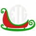 Santa's Sleigh // Christmas Sleigh // Circle // Three Letter ...