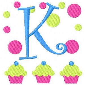 Bake Shop // Cupcake // Monogram Embroidery Font Design Set, Machine Embroidery Designs, Embroidery Font // Joyful Stitches