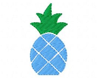 Embroidery Design, Pineapple Embroidery Design Tiny Small Mini Summer Fruit Tropical //  // Joyful Stitches