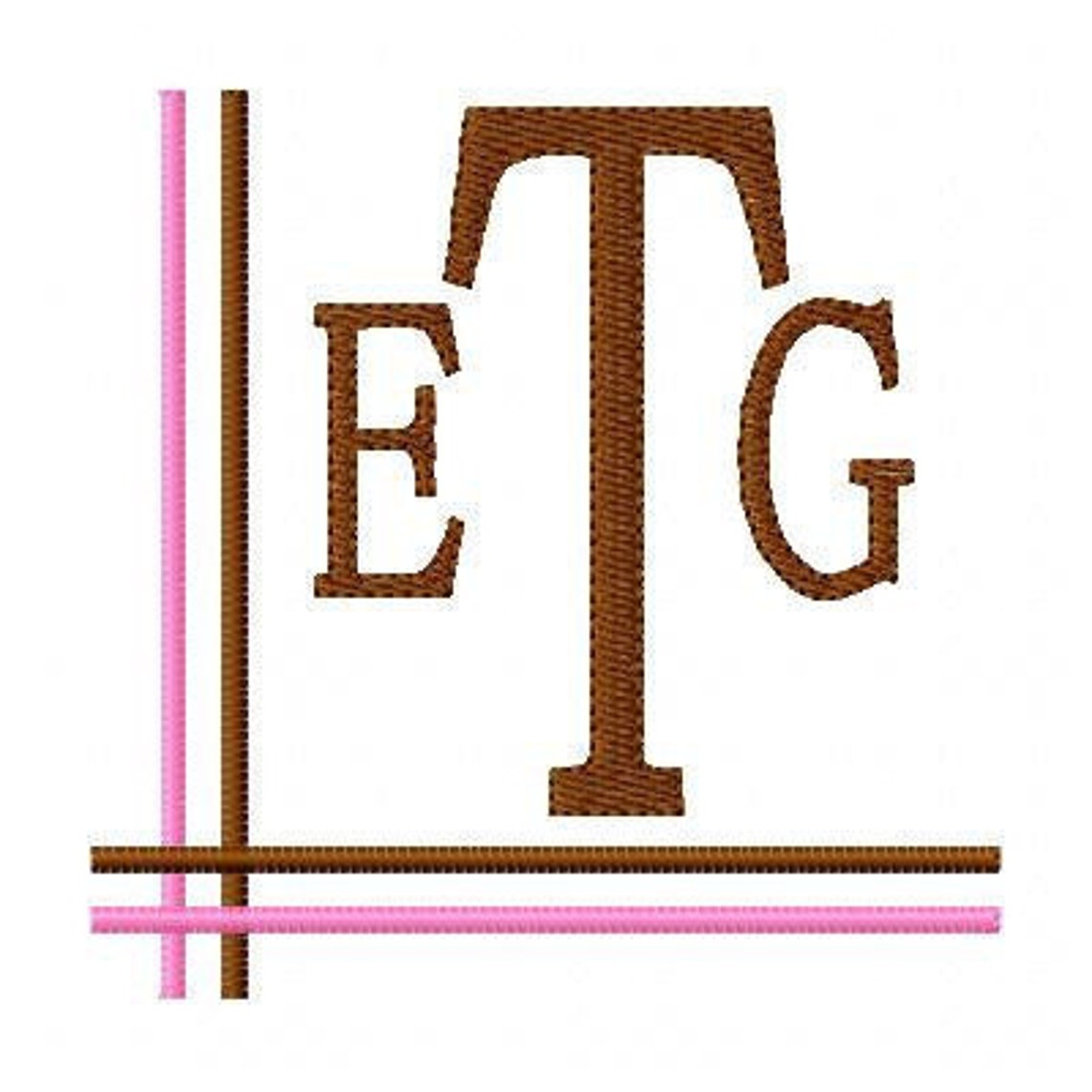 Line Monogram Embroidery Font Design Set, Machine Embroidery Designs ...