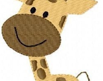 Mod Baby Giraffe Monogram Set - Joyful Stitches
