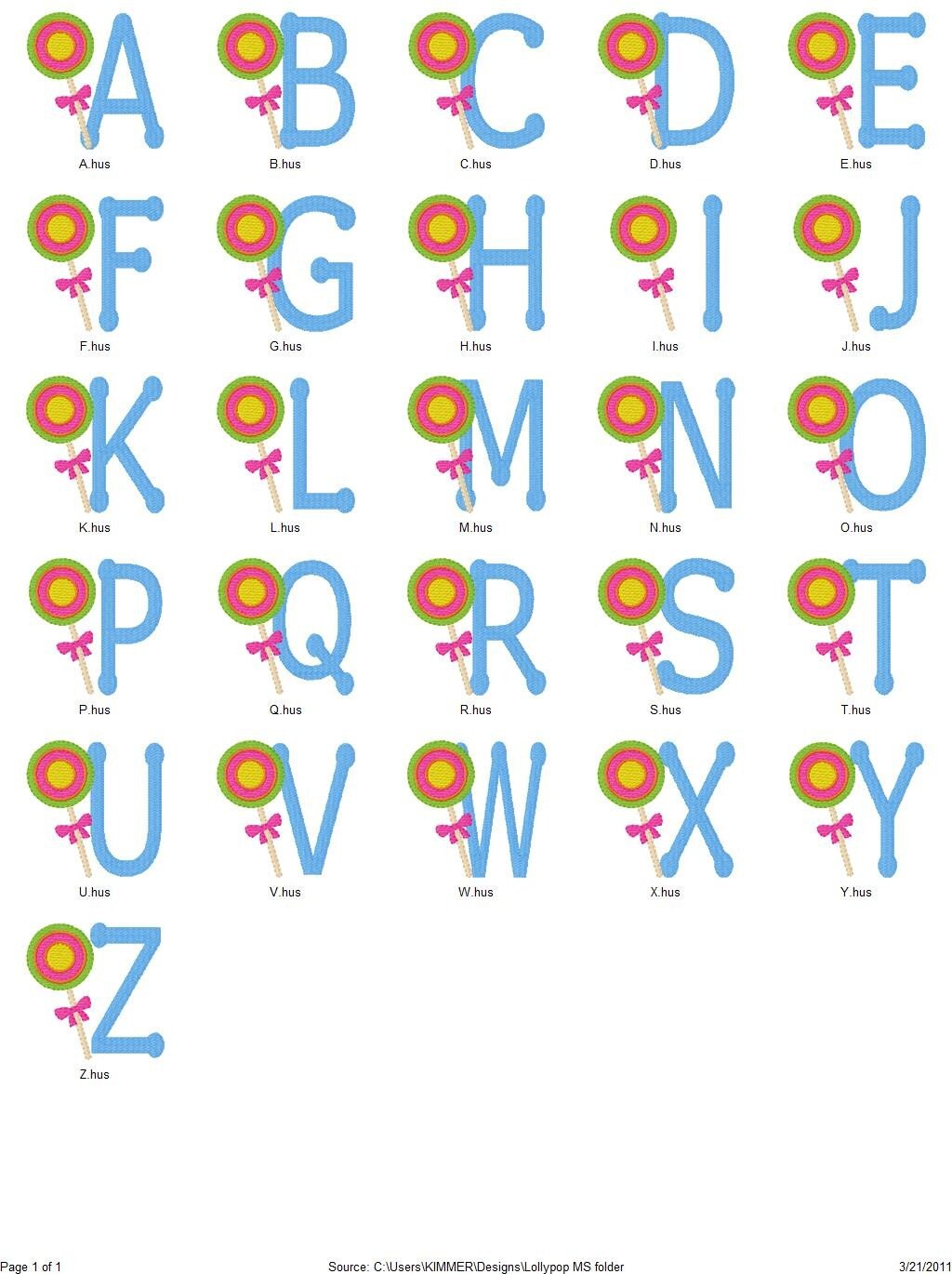 Lollypop Machine Embroidery Monogram Design Set, Machine Embroidery  Designs, Embroidery Font // Joyful Stitches - Etsy, image size:1024x1370