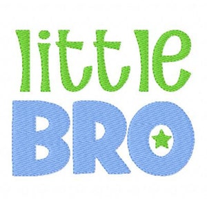 Embroidery Design, Little Bro Brother  // Joyful Stitches