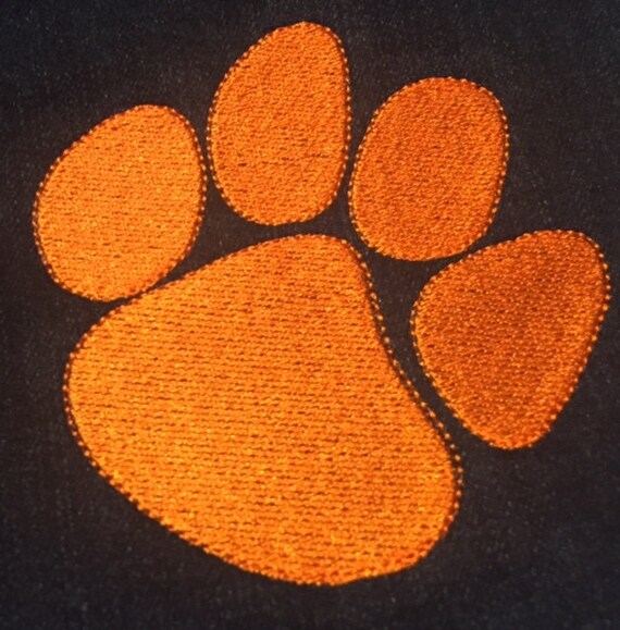 Paw Print Embroidery Design Paw Print Tiger Paw Machine Embroidery Design Joyful Stitches