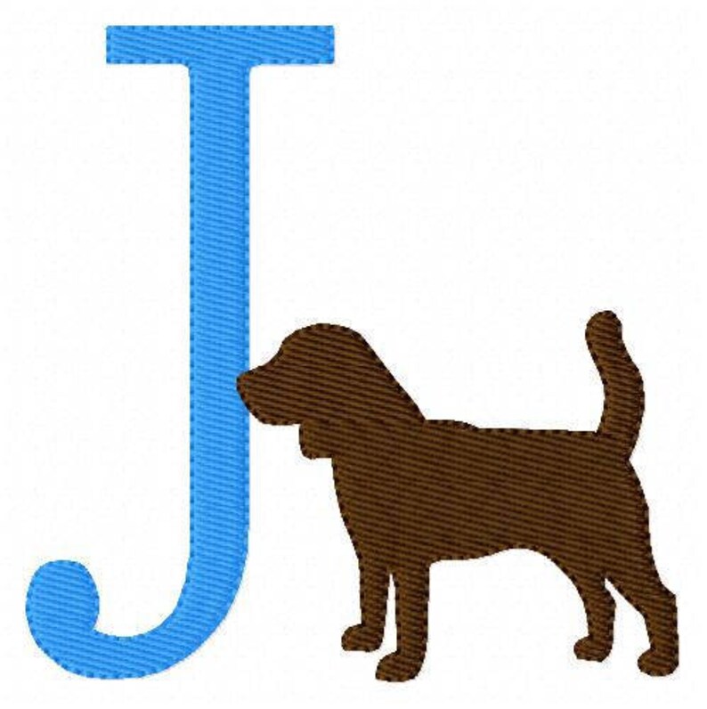 Dog, Labrador, Retriever, Lab, Monogram Machine Embroidery Font Design Set, Machine Embroidery Designs, Embroidery Font, Joyful Stitches image 5