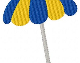 Embroidery Design, Beach Umbrella, Summer  // Joyful Stitches