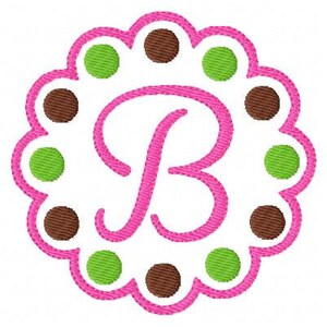 Southern Style 3 Dots Machine Embroidery Monogram Font Design Set, Machine Embroidery Designs, Embroidery Font // Joyful Stitches
