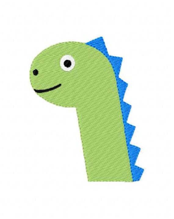 Stickmuster Dinosaurier Dino Kopf Single / / fröhlich Stiche | Etsy