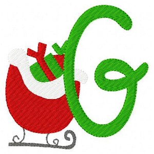 Sleigh // Christmas // Machine Embroidery Monogram Design Set, Machine ...