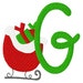 Sleigh // Christmas // Machine Embroidery Monogram Design Set, Machine ...