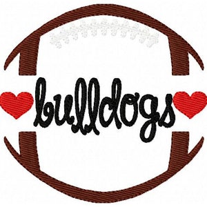 Football Embroidery Design, bulldogs, Sports Embroidery Design, Mascot Embroidery Design, Machine Embroidery Design, Joyful Stitches