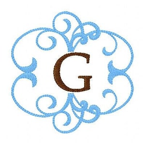 Monogram Machine Embroiery Design Set with Swirls, Machine Embroidery Monogram Font, machine embroidery designs, monogram // Joyful Stitches