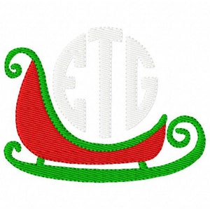 Santa's Sleigh // Christmas Sleigh // Circle // Three Letter ...