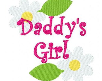 Embroidery Design, Daddy's Girl // Flower //  // Joyful Stitches