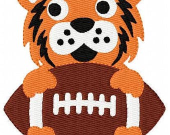 Embroidery Design, Tiger // Mascot // Machine Embroidery Single Design, , Instant Download // Joyful Stitches