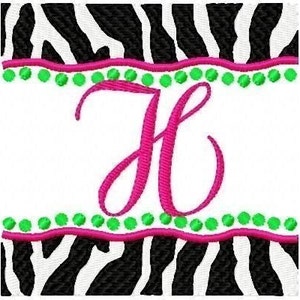 Zebra // Zebra Print Monogram Machine Embroidery Design Font Set, Machine Embroidery Designs, Embroidery Font, zoo animal // Joyful Stitches