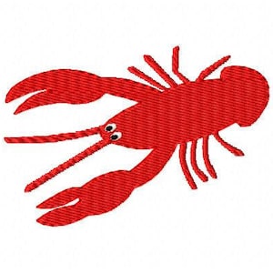 Crawfish Machine Embroidery Design, Beach Embroidery Design, Embroidery Pattern,  Machine Embroidery Designs, Summer Embroidery Design