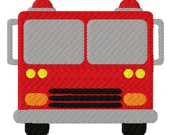 Embroidery Design, Fire Truck 13  // Joyful Stitches