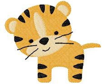 Embroidery Design, Tiger , Little Tiger Embroidery // Joyful Stitches