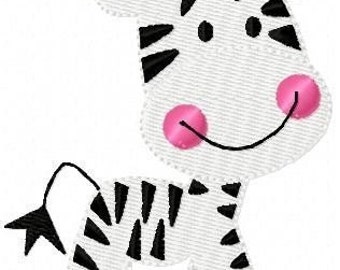 Embroidery Design, Zebra Baby  // Joyful Stitches