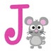 Mouse Monogram Embroidery Font Design Set // Joyful Stitches - Etsy