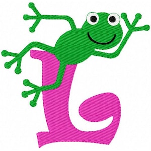 Frog, Embroidery Fonts, Machine Embroidery Designs, Monogram Font, Embroidery Pattern, Machine Embroidery, Frog Embroidery - Joyful Stitches