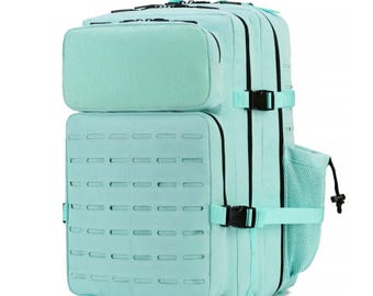 Mochila táctica estilo militar, capacidad de 45L, sistema MOLLE