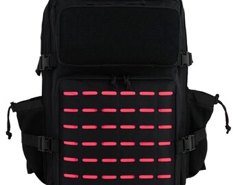 Mochila táctica estilo militar, capacidad de 45L, sistema MOLLE