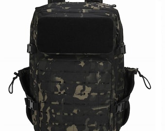 Mochila táctica estilo militar, capacidad de 45L, sistema MOLLE