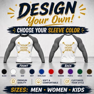 Personalisiertes langarm Rash Guard - Personalisiertes MMA, Surfing und Fitness Shirt