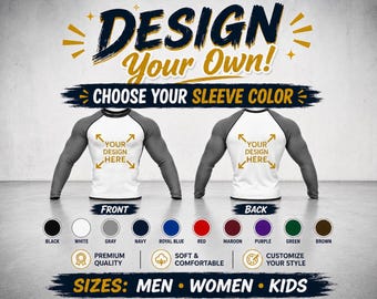Personalized long sleeve Rash Guard - Custom MMA, Surfing, and Fitness Shirt
